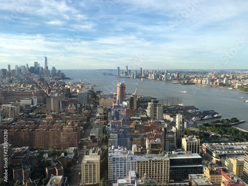 New York View on Manhattan Downtown