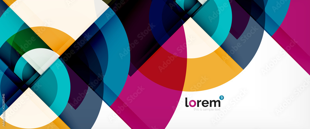 Circle abstract background, geometric modern design template Circle abstract background, geometric modern design template