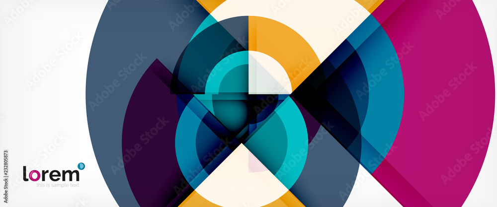 Circle abstract background, geometric modern design template Circle abstract background, geometric modern design template
