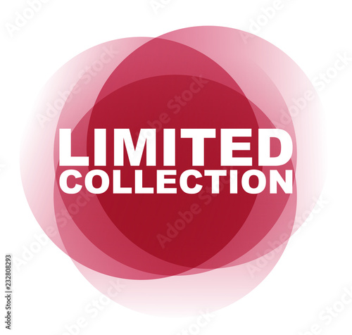 red vector banner limited colection