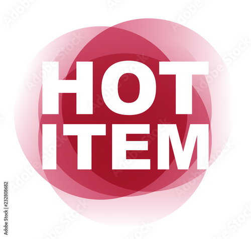 red vector banner hot item