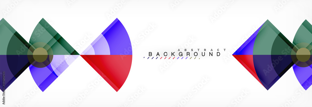 Trendy circles composition geometric background Trendy circles composition geometric background