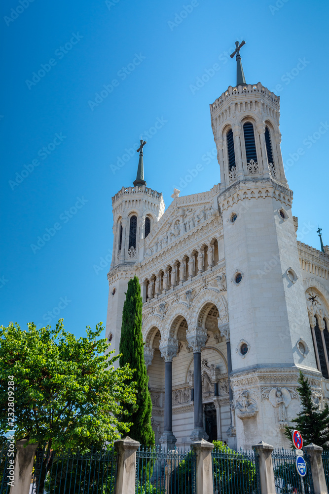 The Basilica of Notre Dame de Fourviere in Lyon
