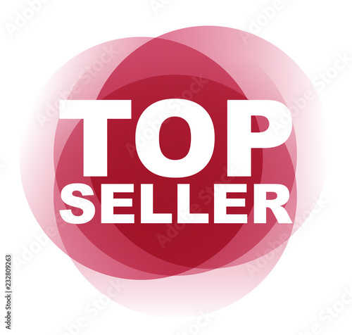 red vector banner top seller