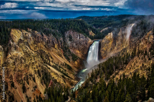 Yellowstone lower falls photo