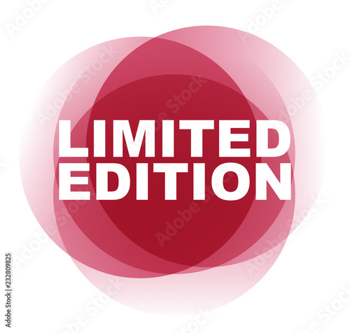red vector banner limited edition