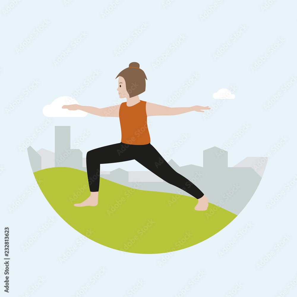 Yoga Position Krieger Yoga Position Krieger