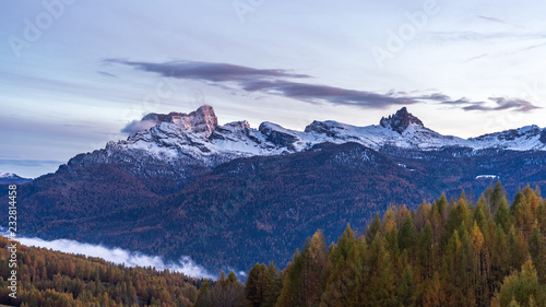 mountains in cortina