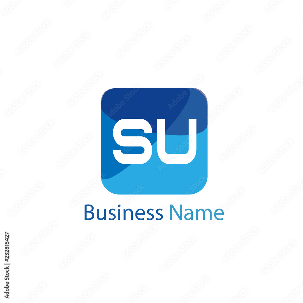 Initial Letter SU Logo template design Initial Letter SU Logo template design