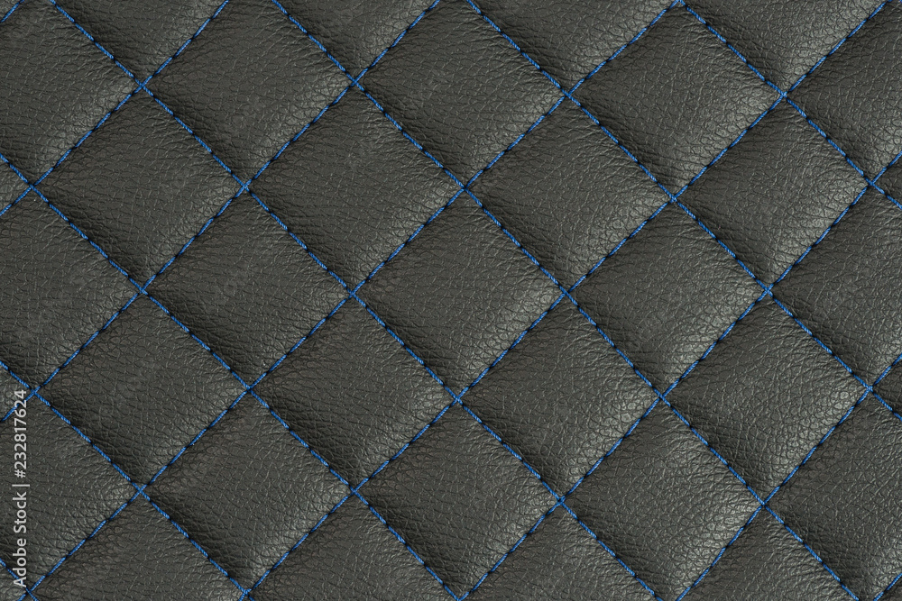 Fototapeta premium texture leather stitched with thread