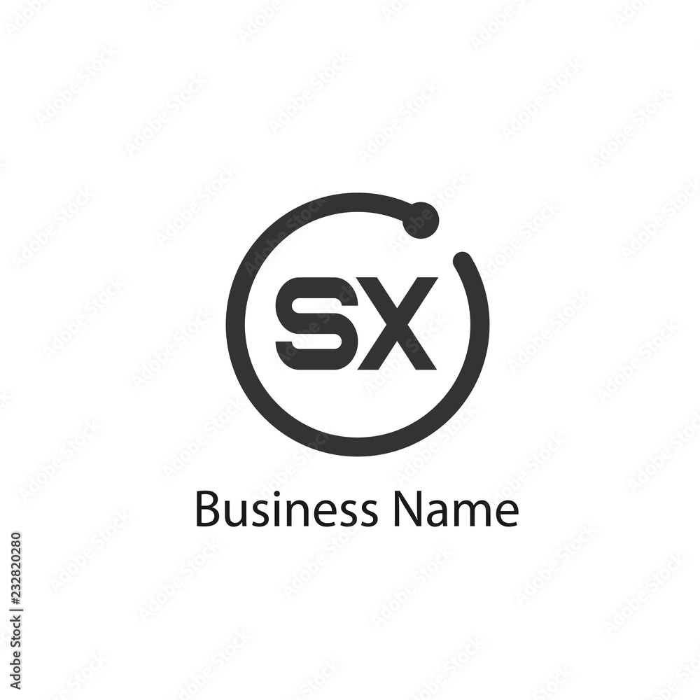 Initial Letter SX Logo template design Initial Letter SX Logo template design