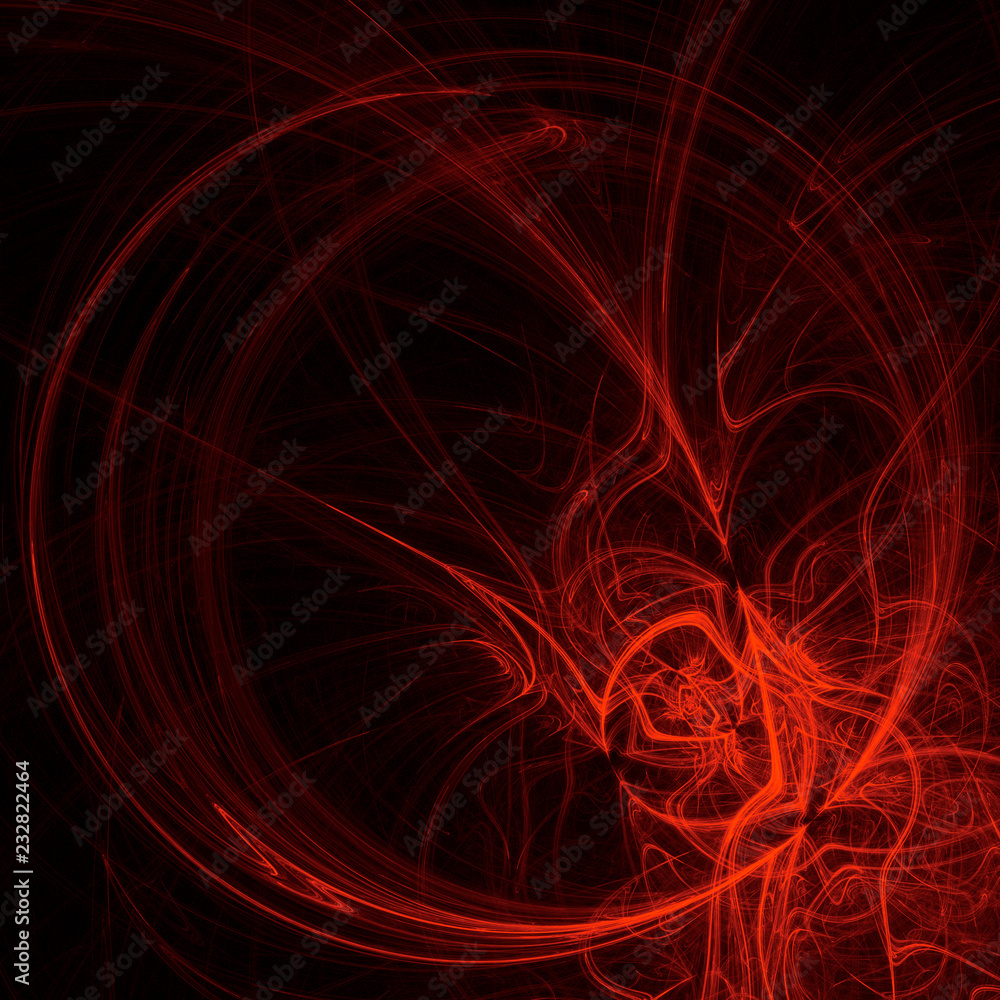 Abstract red swirl fractal background Abstract red swirl fractal background