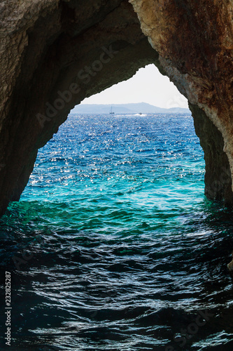 Landscape from the coast of Zakynthos Island