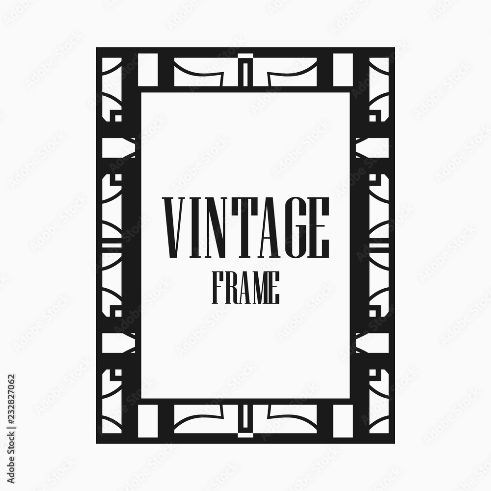 Obraz premium Art Deco border frame