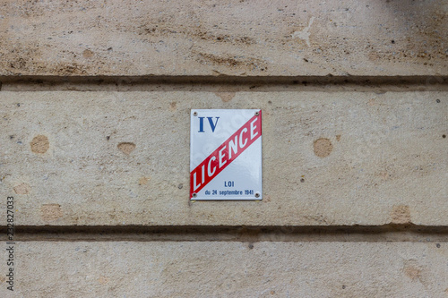 Quadro em tela Licence IV