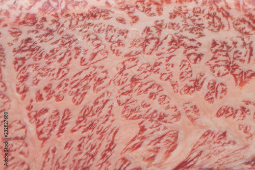 background of japanese wagyu beef texture photo