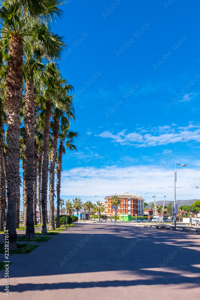Obraz premium Castelldefels beach in Barcelona, Catalonia, Spain.