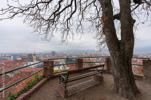 Rastbank am Schlossberg in Graz