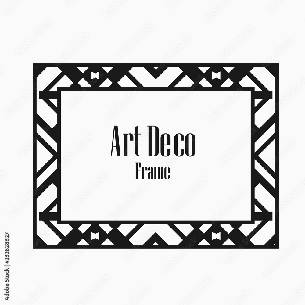 Art Deco border frame