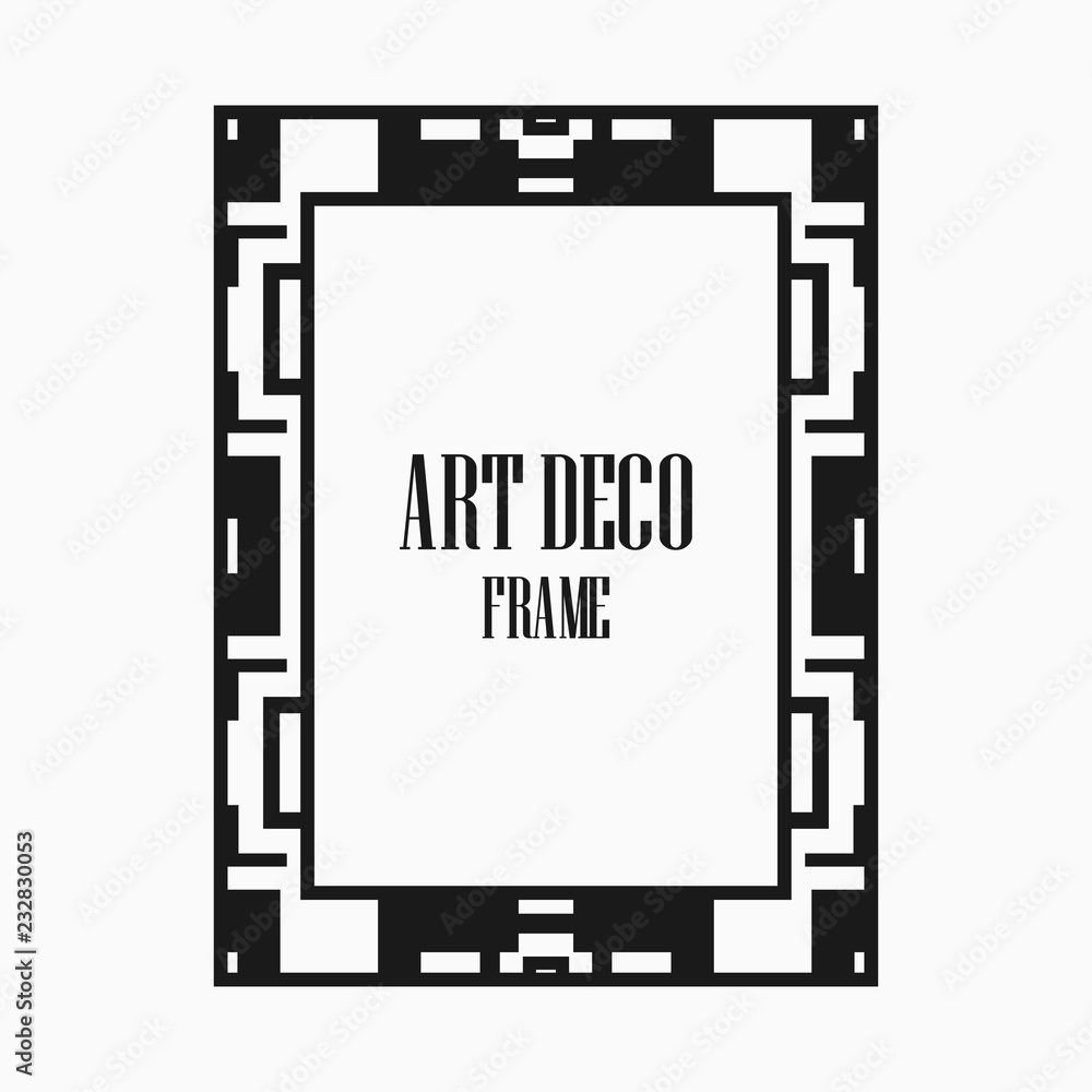 Obraz premium Art Deco border frame