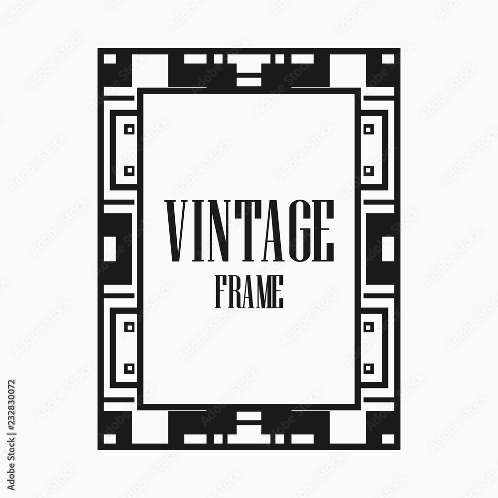 Art Deco border frame Art Deco border frame
