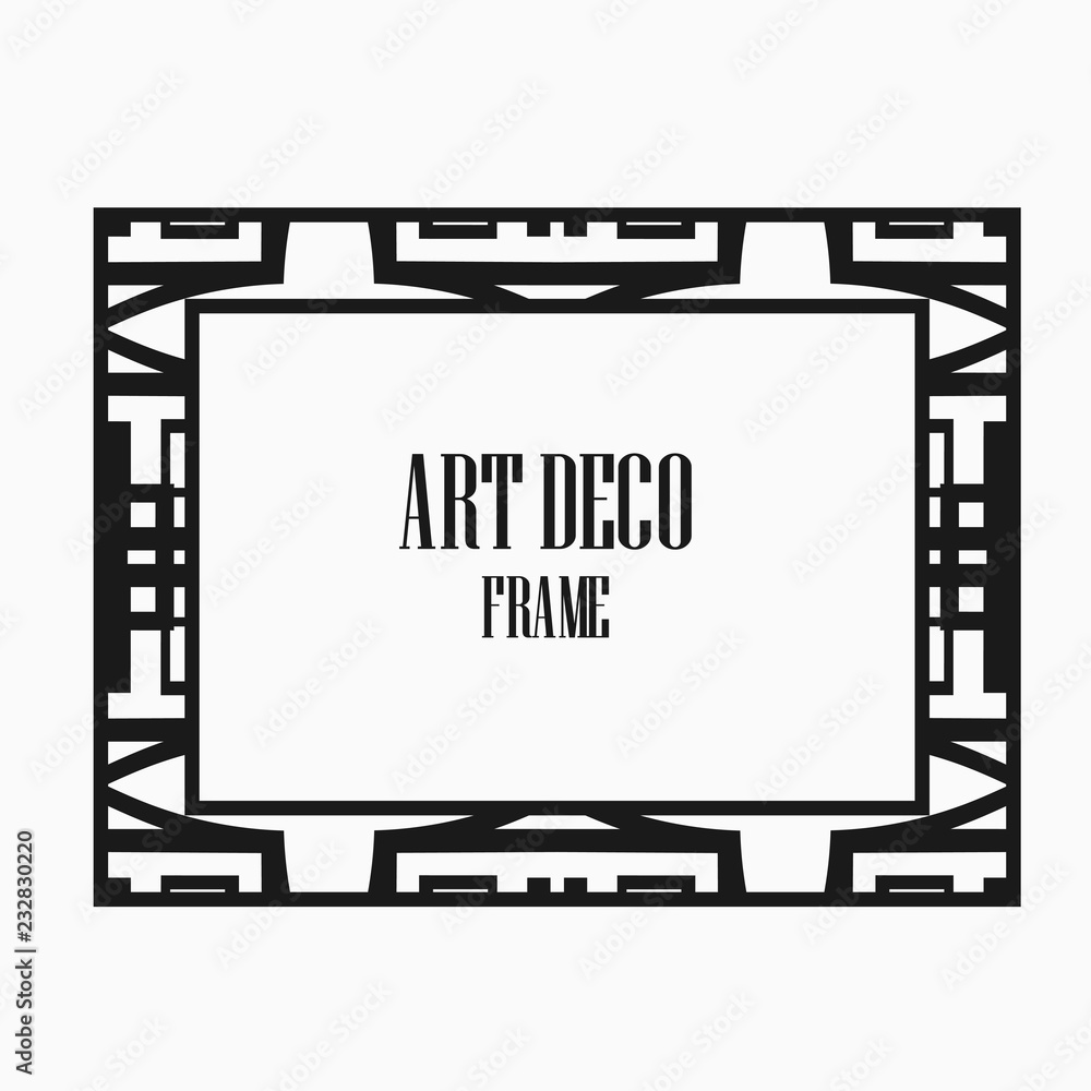 Obraz premium Art Deco border frame
