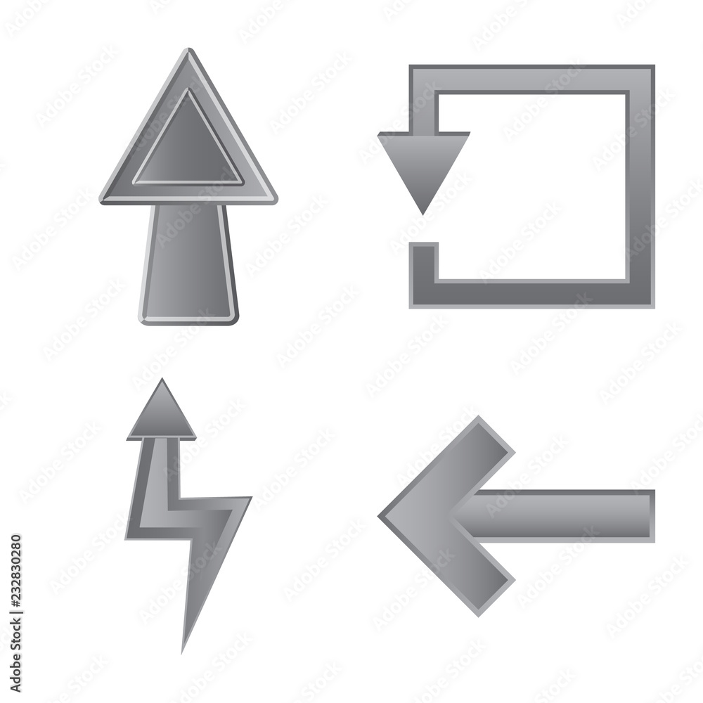 Vector design of element and arrow logo. Set of element and direction stock symbol for web. Vector design of element and arrow logo. Set of element and direction stock symbol for web.