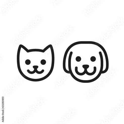 Cat and dog icon