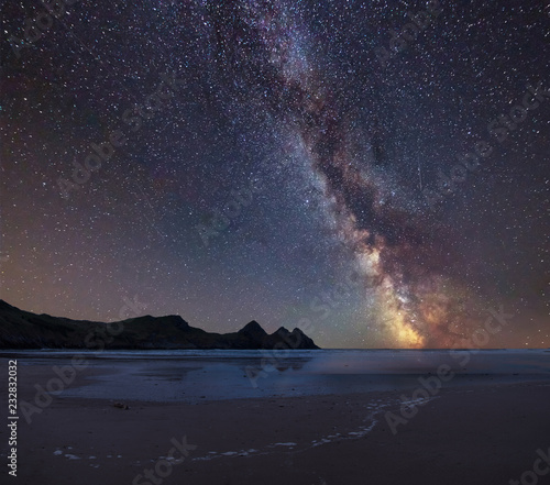 Vibrant Milky Way composite...