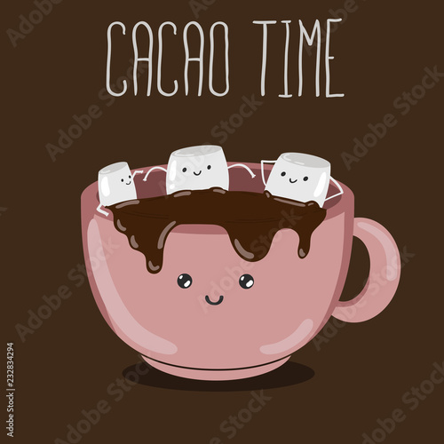 hot cacao with marshmallows