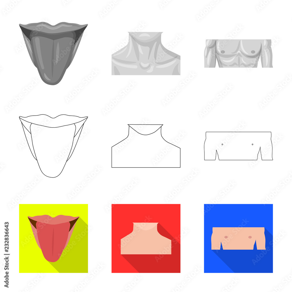 Vector illustration of human and part sign. Set of human and woman stock symbol for web. Vector illustration of human and part sign. Set of human and woman stock symbol for web.