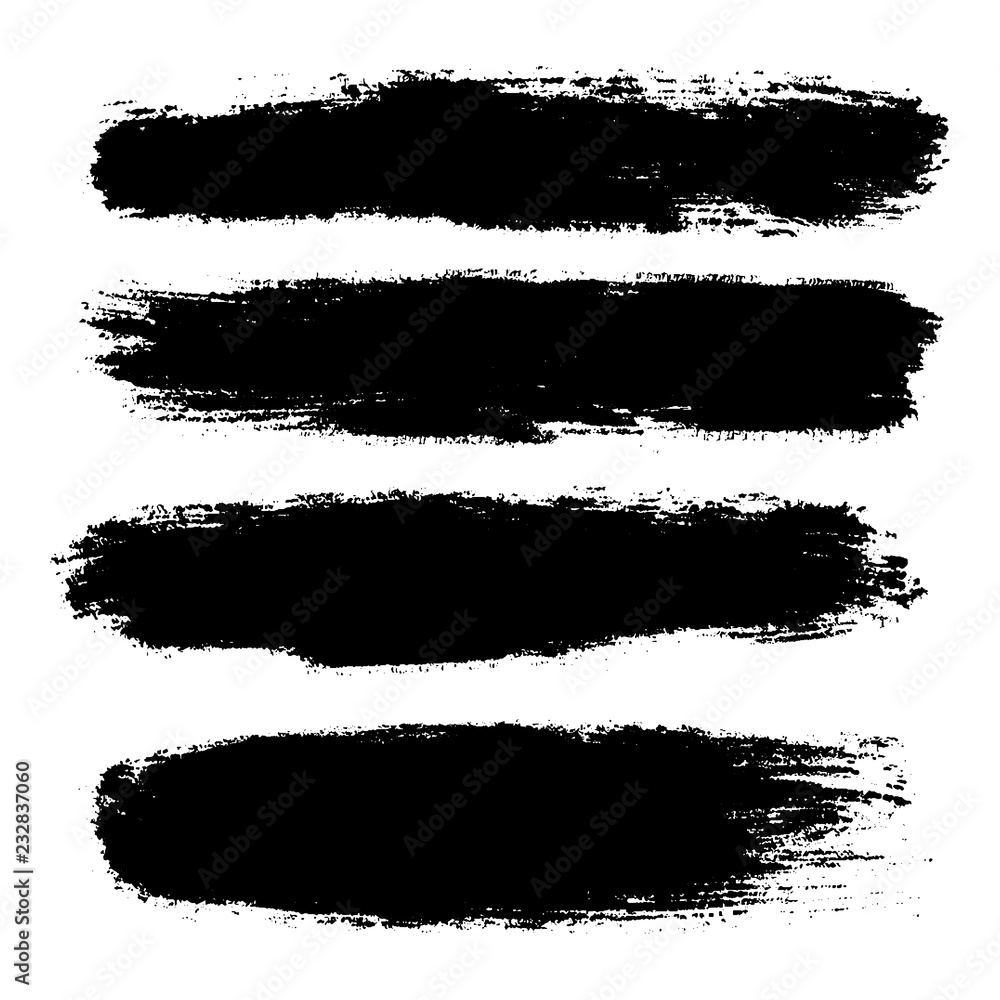 Vector set of hand drawn brush strokes, stains for backdrops. Monochrome design elements set. One color monochrome artistic hand drawn backgrounds. Vector set of hand drawn brush strokes, stains for backdrops. Monochrome design elements set. One color monochrome artistic hand drawn backgrounds.