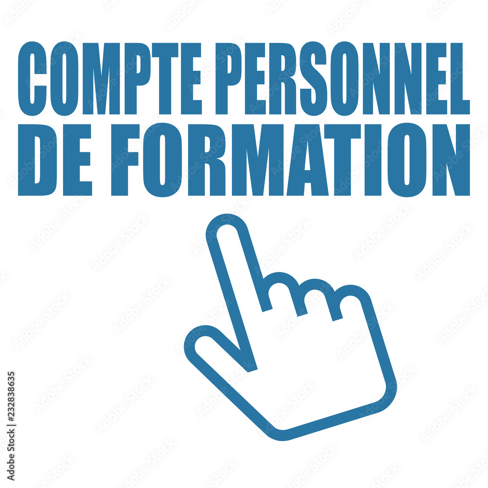 Logo compte personnel de formation. Logo compte personnel de formation.