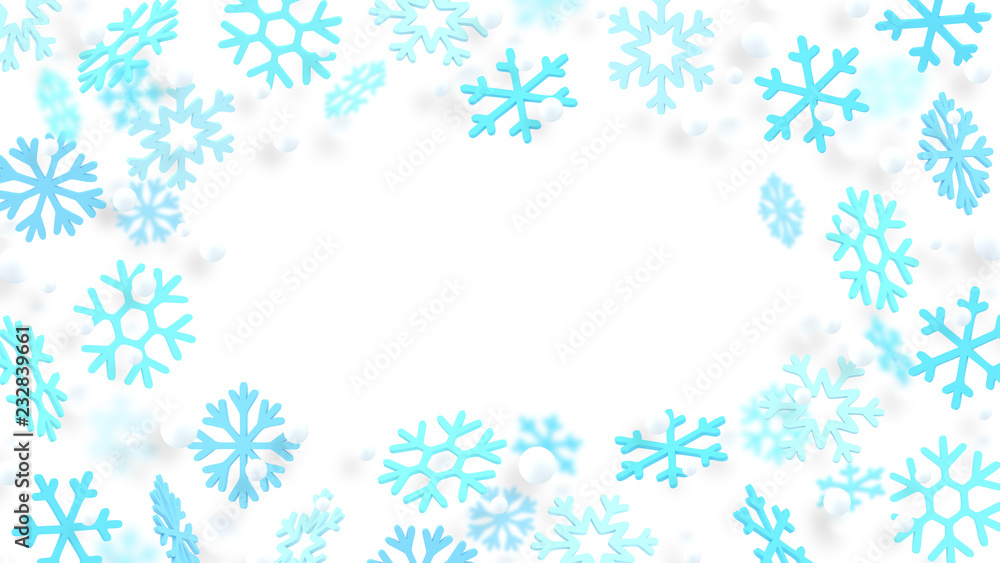 Snowflakes frame. New Year wallpaper. 3d snowflakes. Year of Pig. Winter holiday. Christmas. December. Pastel. Minimalism. Trendy modern illustration. Snowflakes frame. New Year wallpaper. 3d snowflakes. Year of Pig. Winter holiday. Christmas. December. Pastel. Minimalism. Trendy modern illustration.