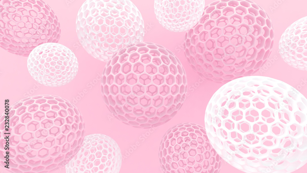 3d spheres with holes. Perforated balls background. Abstract wallpaper. Flying bubbles. Trendy modern illustration. 3d rendering. Cell. Poster backdrop. Pastel colors. Minimal style. 3d spheres with holes. Perforated balls background. Abstract wallpaper. Flying bubbles. Trendy modern illustration. 3d rendering. Cell. Poster backdrop. Pastel colors. Minimal style.