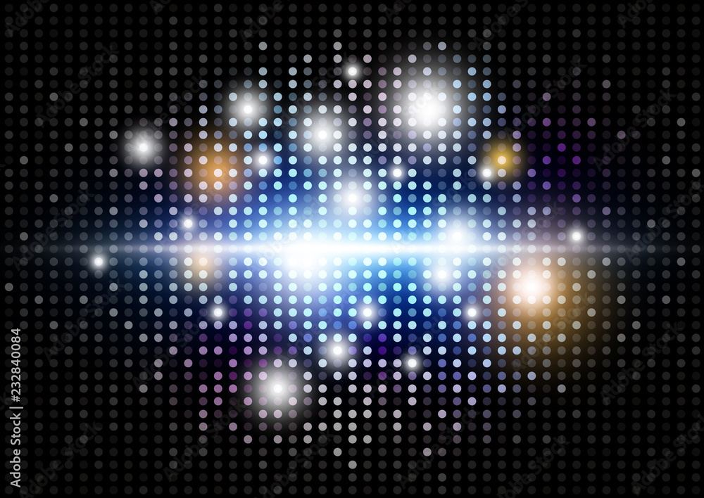 Abstract modern light disco background vector illustration