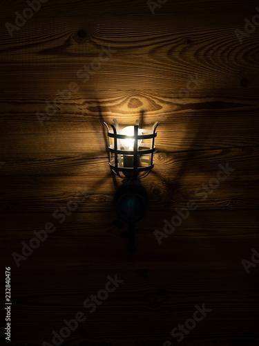 Lamp in the darkness