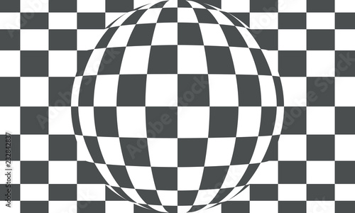 Checkered gray and white abstract background