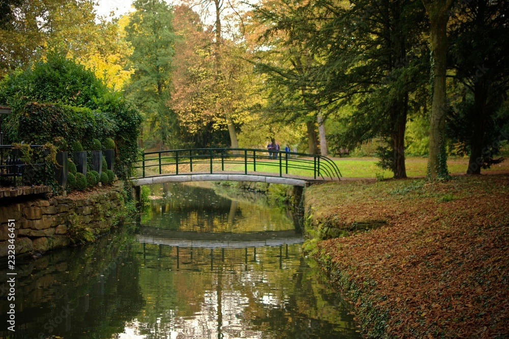 The bridge over the pond