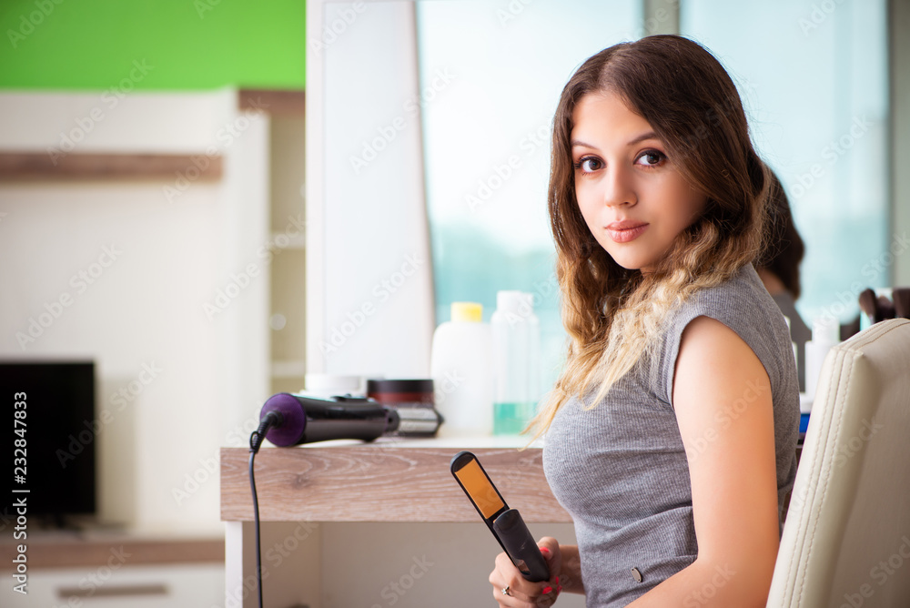 Young woman in the beauty salon Young woman in the beauty salon