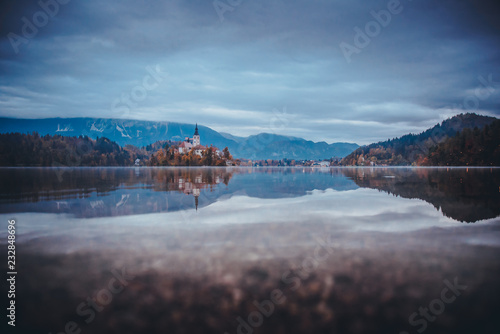 Bled Lake, Island,Church. Slovenia, Europe
