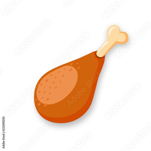 Chicken legs icon isolated on white background