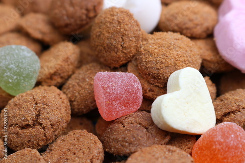 Macro shot of Saint Nicholas candy