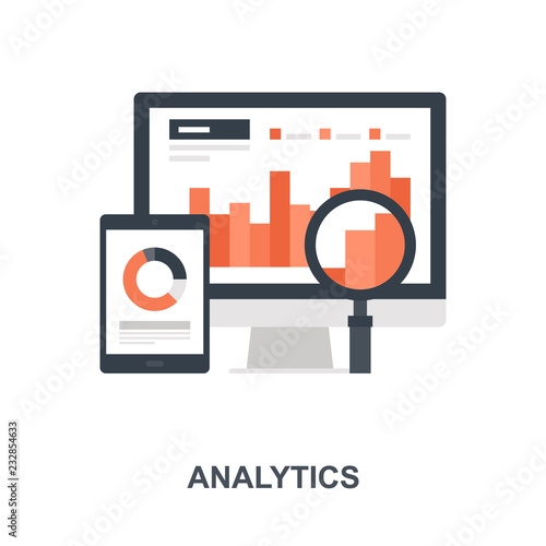 Analytics icon concept