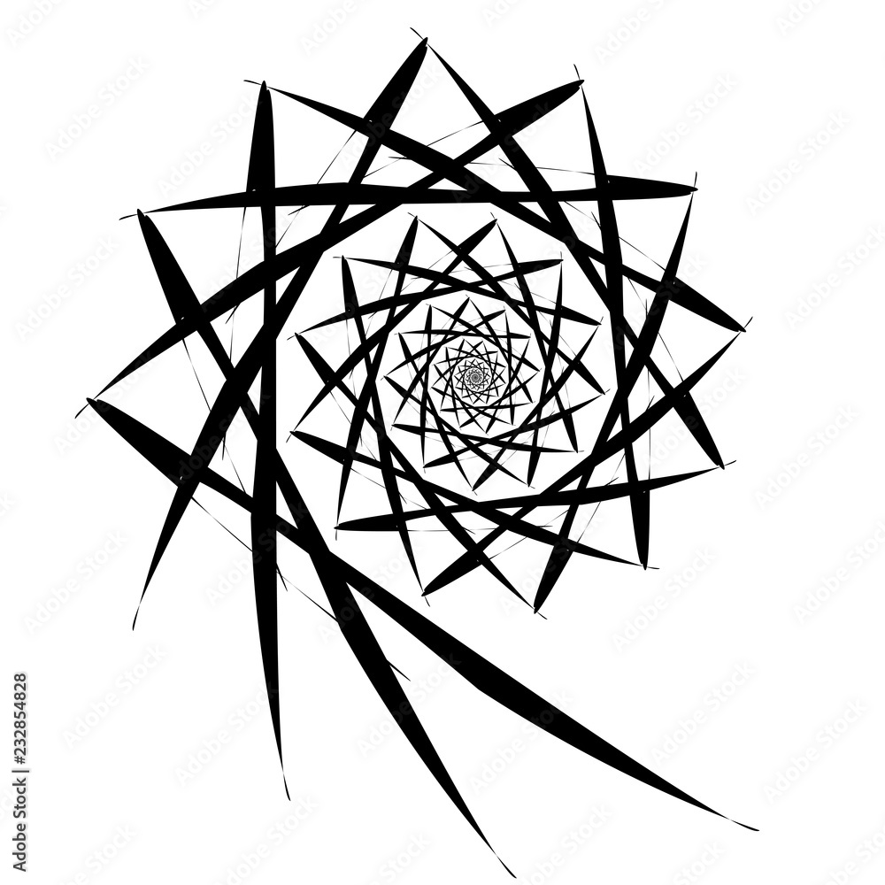 Vector spiral on white background. Hypnosis effect, abstract pattern. Vector spiral on white background. Hypnosis effect, abstract pattern.