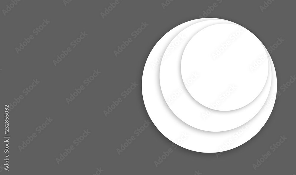 three circles overlaps soft shadow on gray ready to prints three circles overlaps soft shadow on gray ready to prints