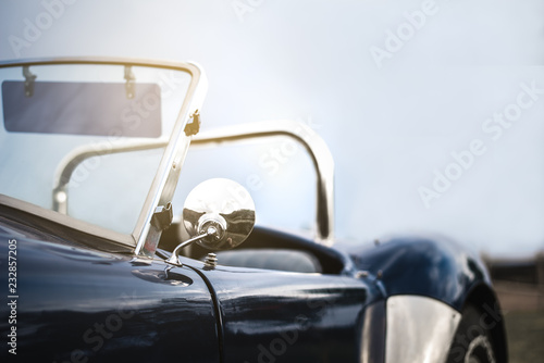 Beautiful classic vintage sport car