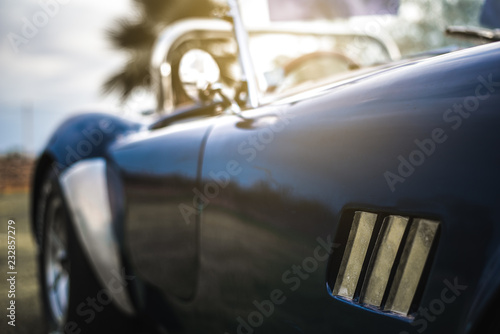 Beautiful classic vintage sport car