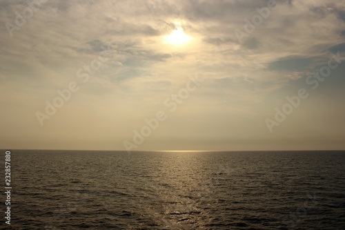 sunset, sunrise on sea