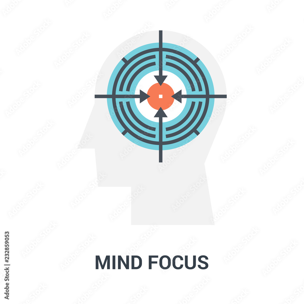 mind focus icon concept mind focus icon concept